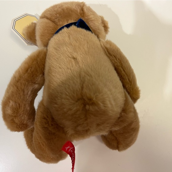 New with tags vintage 2001 Hamleys of London teddy bear blue bow tie - Picture 3 of 4